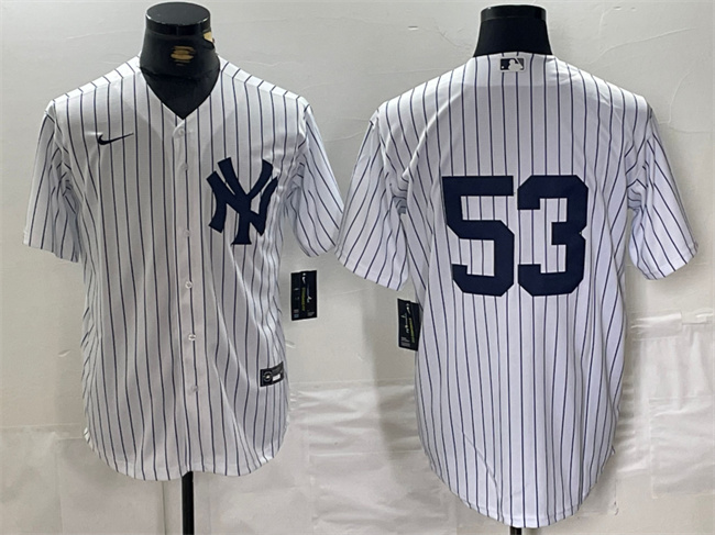 Men's New York Yankees #53 Bobby Abreu White Cool Base Stitched Baseball Jersey Men's New York Yankees #53 Bobby Abreu White Cool Base Stitched Baseball Jersey
